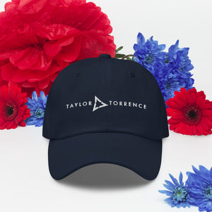 Taylor Torrence Dad Hat - White Logo - MY MUSIC MERCH