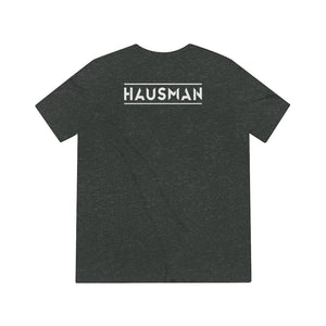 Hausman Triblend Double Sided White Logo Tee - Unisex - MY MUSIC MERCH
