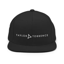 Load image into Gallery viewer, Taylor Torrence Snapback - White Logo - MY MUSIC MERCH