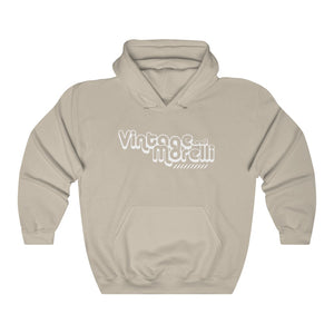 *New Colors & Material Blend* Vintage & Morelli Heavy Blend™ White Logo Hoodie - Unisex - MY MUSIC MERCH
