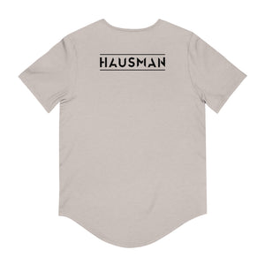 Hausman Black Logo Curved Hem Tee - MY MUSIC MERCH