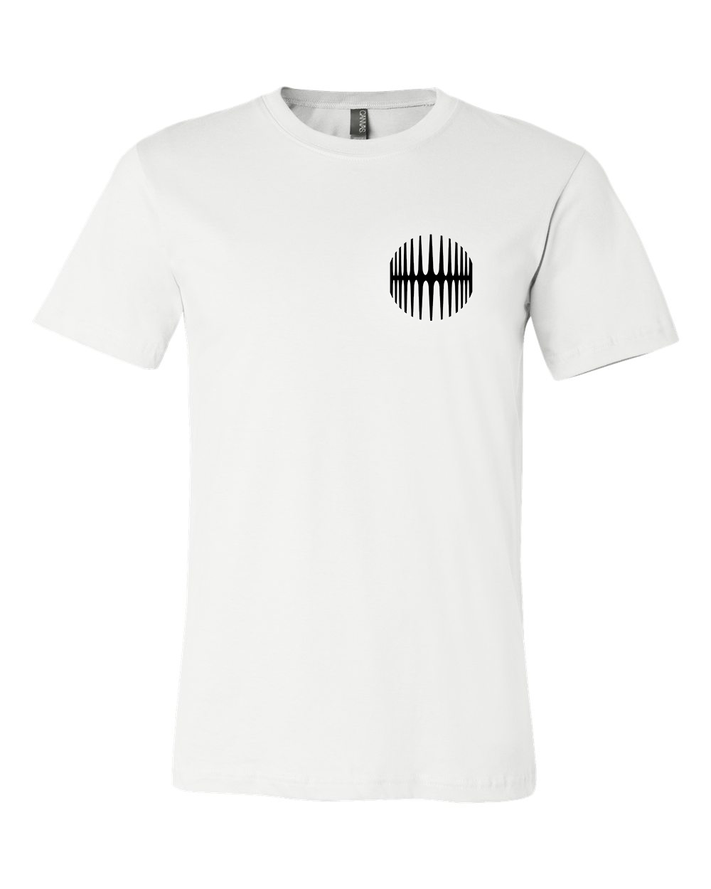 Elliptical Sun Music Split Logo T-Shirt - White - MY MUSIC MERCH