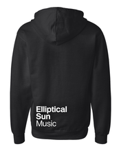 Load image into Gallery viewer, Elliptical Sun Music Split Logo Hoodie - Black - MY MUSIC MERCH
