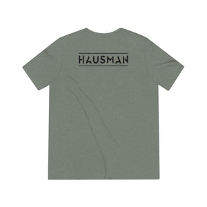 Hausman Triblend Double Sided Black Logo Tee - Unisex - MY MUSIC MERCH