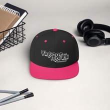 Load image into Gallery viewer, Vintage &amp; Morelli Snapback - White Embroidery - MY MUSIC MERCH