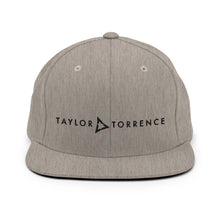Load image into Gallery viewer, Taylor Torrence Snapback - Black Logo - MY MUSIC MERCH